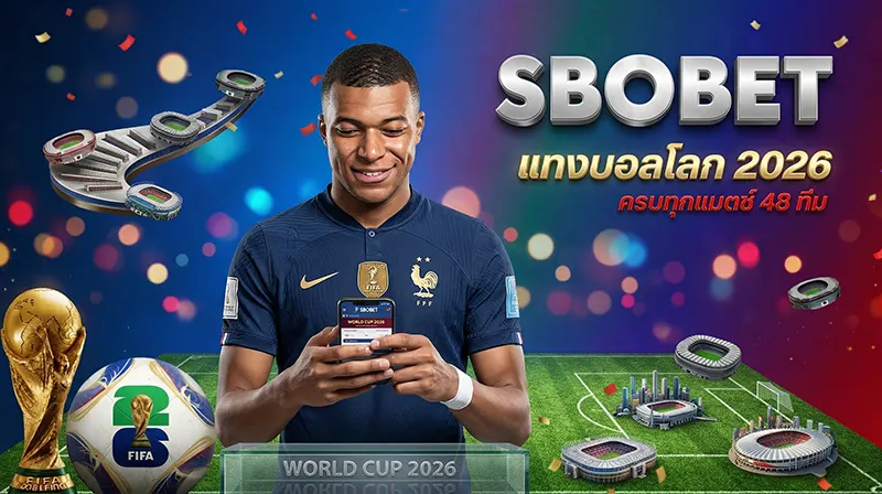 แทงบอลโลก 2026 SBOBET FIFA World Cup ครบทุกแมตช์ 48 ทีม